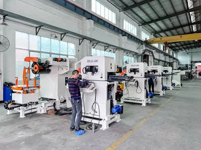 three sets reel straightener feeder machine will be delivery soon