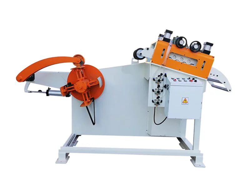 Space Saving Heavy Duty Decoiling Levelling Machine With High Wear Resistance Rollers